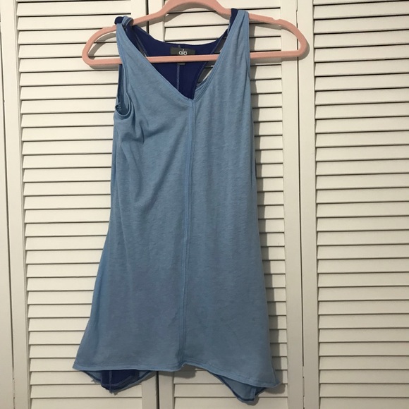 ALO Yoga Tops - NWT ALO Duo Layered Workout Tank Top Size Large
